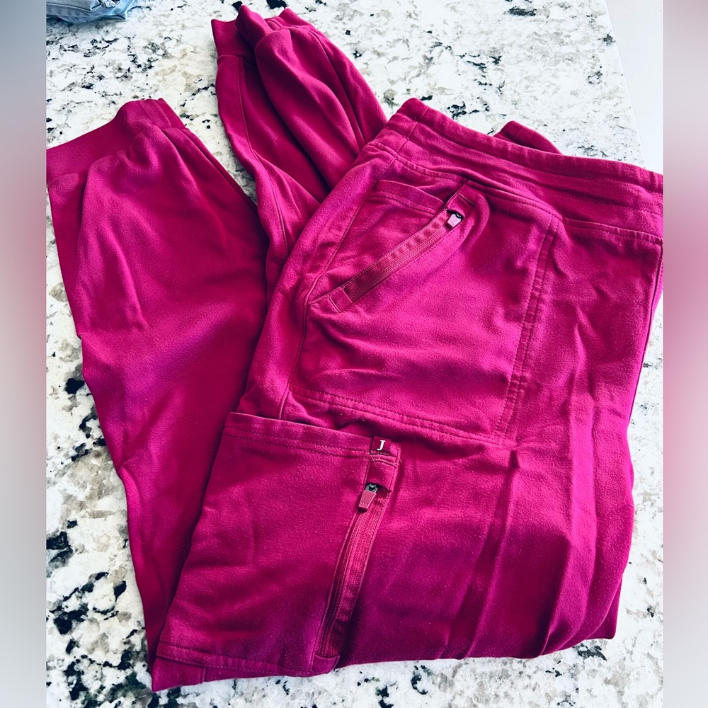Jaanuu scrub pants XL Deep pink